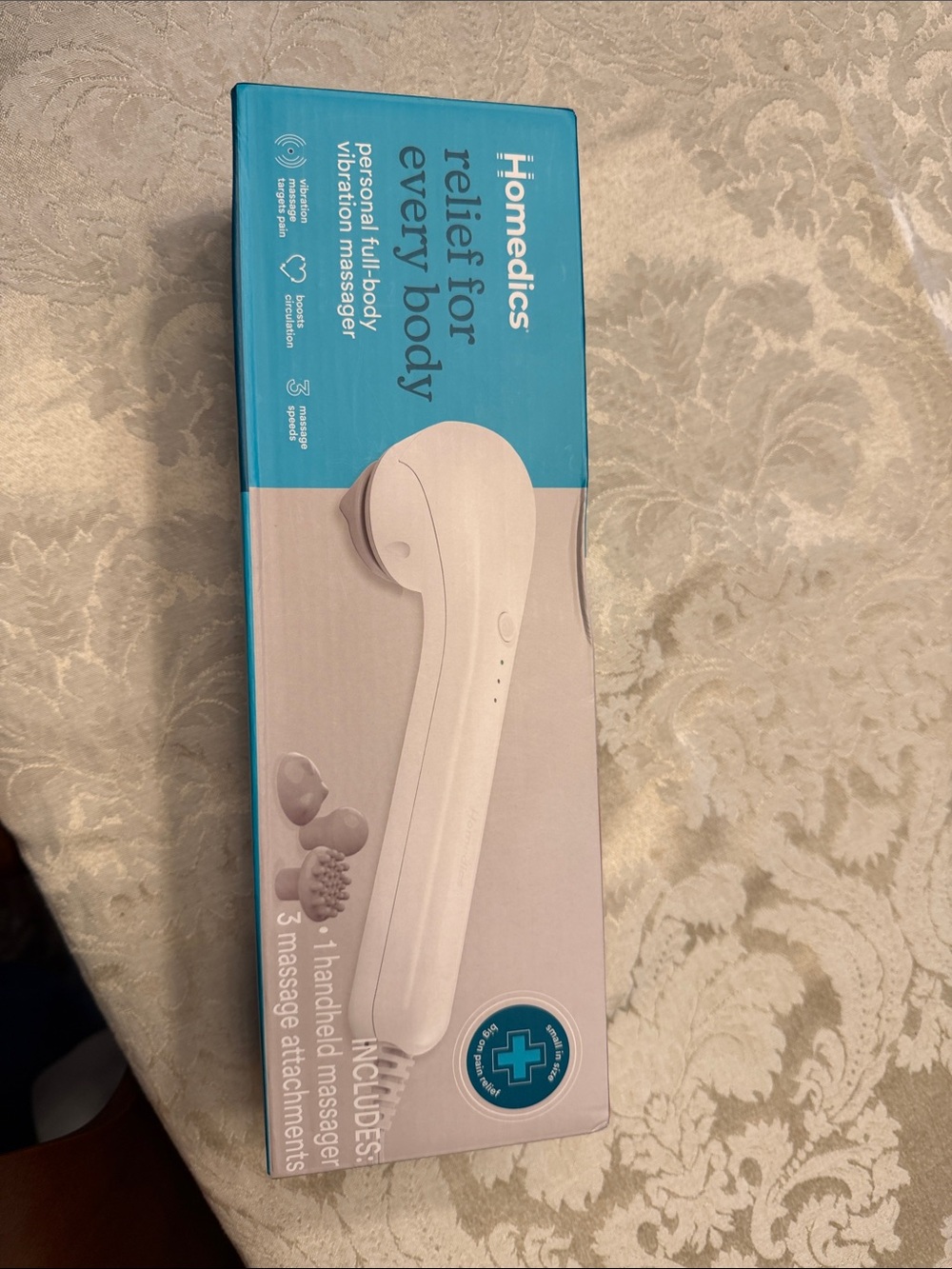 Homedics White Personal Full-Body Handheld Massager new in box